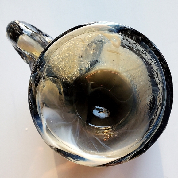 Rare "Packy the Elephant" Black & White Slag Glass Paperweight or 🥚 Holder - Picture 2 of 13